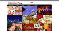 Desktop Screenshot of papricka.cz